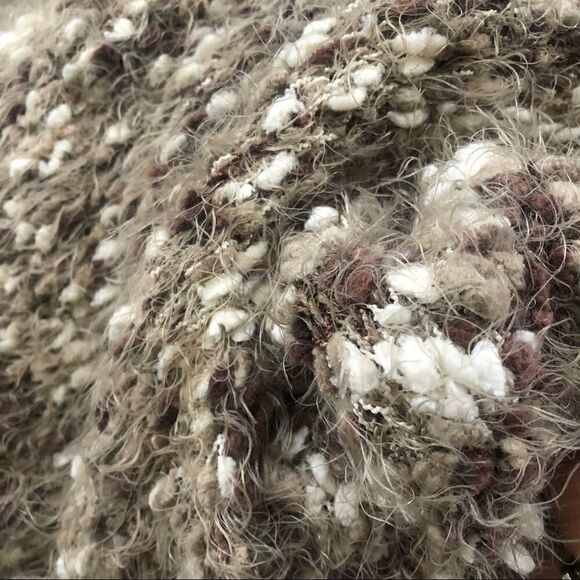 Simply Noelle Fuzzy Fall Pullover Sweater Brown Women Size Small Medium - Picture 8 of 10